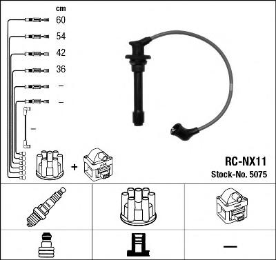 Комплект проводів запалення (NGK) - фото 