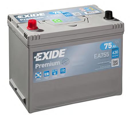 Акумулятор (EXIDE) EA755 - фото 