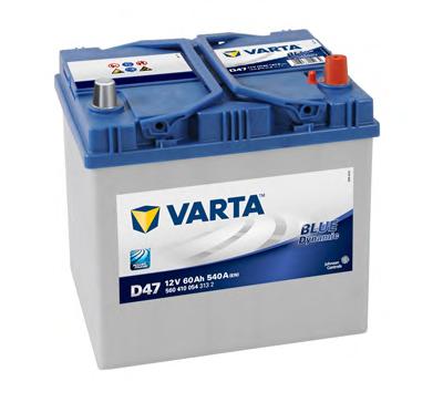 Аккумулятор   60Ah-12v VARTA BD(D47) (232х173х225),R,EN540 !КАТ. -10% - фото 