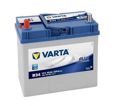 Аккумулятор   45Ah-12v VARTA BD(B34) (238х129х227),L,EN330 Азия - фото 