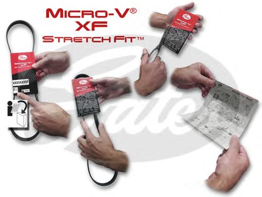 Поліклинові ремені Micro-V StretchFit (Вир-во Gates) - фото 