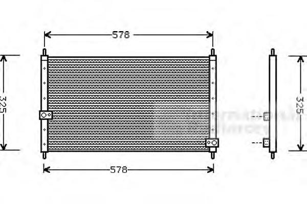 Радиатор кондиционера (конденсор) CRV 20i/INTEGRA 18i 97-02 (Van Wezel) - фото 