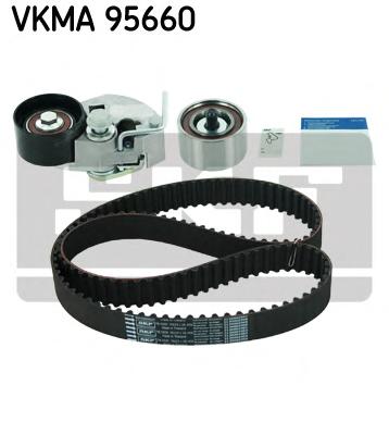Комплект ГРМ (ремінь + ролик) (вир-во SKF) VKMA 95660 - фото 1