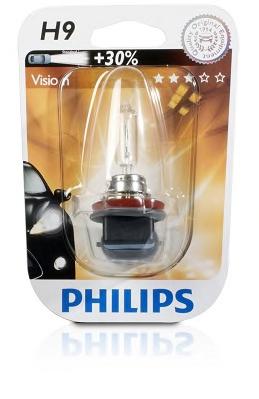 Лампа накалу H9 12V 65W PGJ19-5 STANDARD (вир-во Philips) PHILIPS 12361B1 - фото 1