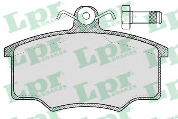 Колодки тормозные передние (LPR) - фото 