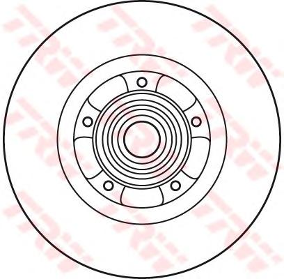 Гальмівний диск з підшипником (ви-во TRW) DF6044BS - фото 1