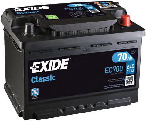 Акумулятор (вир-во EXIDE) EC700 - фото 