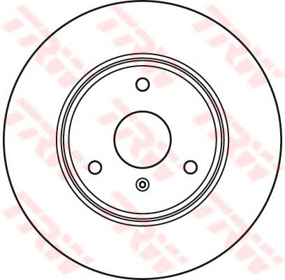 Гальмівний диск (TRW AUTOMOTIVE) DF4961 - фото 1
