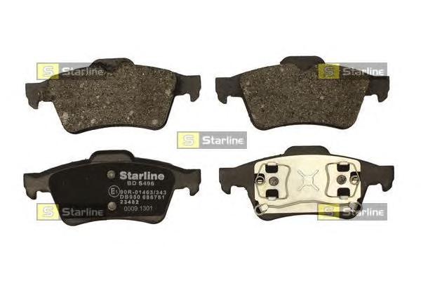 Колодки тормозные задние (дисковые) комплект (Starline) BD S829P - фото 1