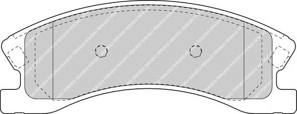 Гальмівні колодки, дискові (вир-во FERODO) FDB1659 - фото 1
