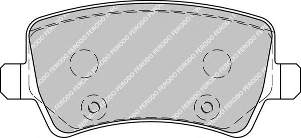 Гальмівні колодки, дискові (вир-во FERODO) FDB1918 - фото 