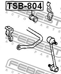 Втулка заднього стабілізатора (Вир-во FEBEST) Febest TSB-804 - фото 1