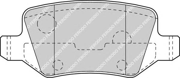 Гальмівні колодки, дискові (вир-во FERODO) FDB1782 - фото 