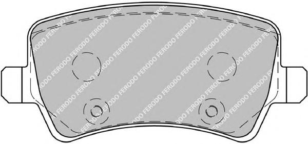 Гальмівні колодки, дискові (вир-во FERODO) FDB1918 - фото 1