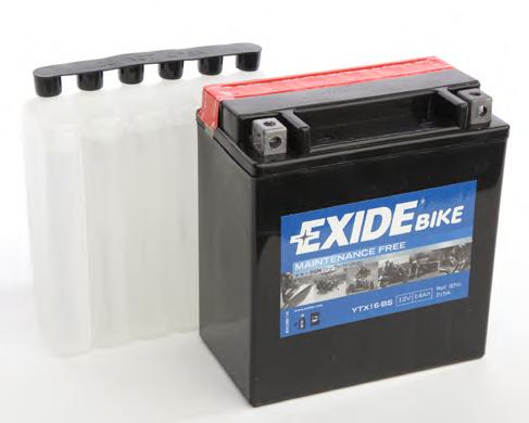 Аккумулятор   14Ah-12v Exide (ETX16-BS) (150х87х161) L, EN215 - фото 1