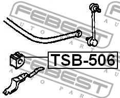 Втулка заднего стабилизатора Febest TSB-506 - фото 1