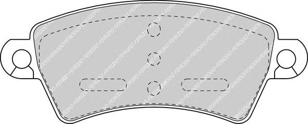 Гальмівні колодки, дискові (ви-во FERODO) FDB1370 - фото 1