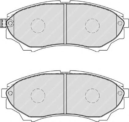 Гальмівні колодки, дискові (вир-во FERODO) FDB1817 - фото 