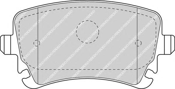 Колодки тормозные задние (FERODO) FDB1655 - фото 1