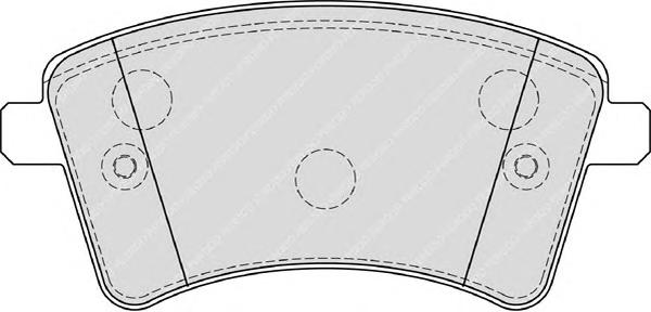 Гальмівні колодки, дискові (вир-во FERODO) FDB4185 - фото 1