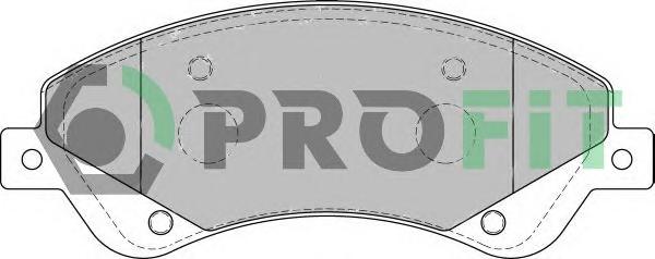 Комплект тормозных колодок, дисковый тормоз (про-во PROFIT) - фото 