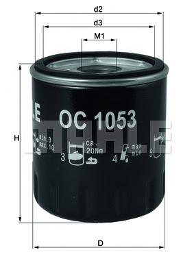 Фільтр масляний (KNECHT) OC 1053 - фото 