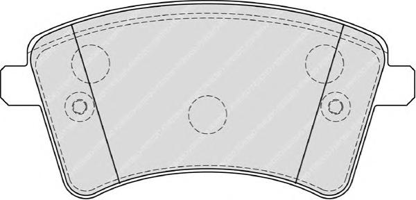 Гальмівні колодки, дискові (вир-во FERODO) FDB4185 - фото 
