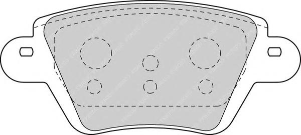Гальмівні колодки, дискові (FERODO) FDB1380 - фото 