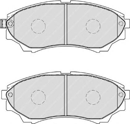 Гальмівні колодки, дискові (вир-во FERODO) FDB1817 - фото 1