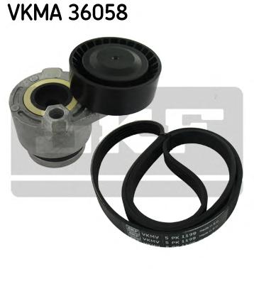 Комплект доріжкових пасків (вир-во SKF) VKMA 36058 - фото 
