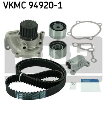 Комплект ГРМ, пас+ролик+помпа (SKF) VKMC 94920-1 - фото 1