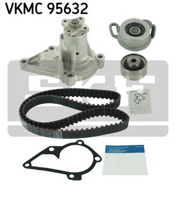 Комплект ГРМ, пас+ролик+помпа (SKF) VKMC 95632 - фото 