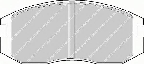 Гальмівні колодки, дискові (вир-во FERODO) FDB759 - фото 1