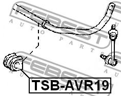 Втулка заднего стабилизатора (FEBEST) Febest TSB-AVR19 - фото 1
