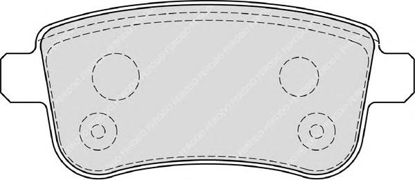 Гальмівні колодки, дискові (вир-во FERODO) FDB4182 - фото 
