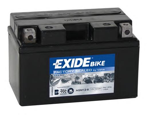 Акумулятор   8,6Ah-12v Exide AGM (150х87х93),L,EN145 - фото 0