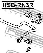 Втулка заднього стабілізатора Febest HSB-RN3R - фото 1