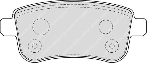 Гальмівні колодки, дискові (вир-во FERODO) FDB4182 - фото 1