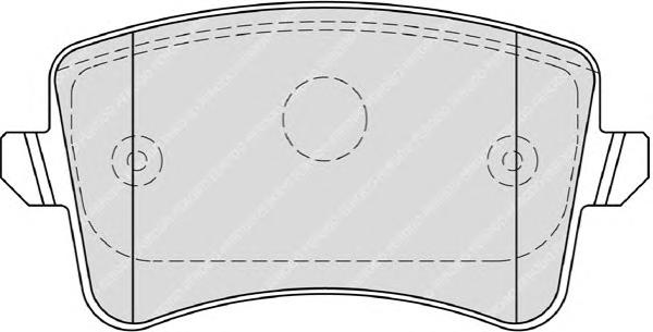 Гальмівні колодки, дискові (ви-во FERODO) - фото 