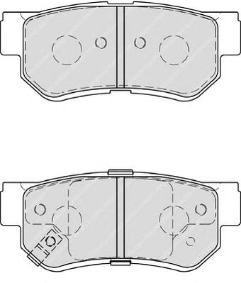 Гальмівні колодки, дискові (вир-во FERODO) FDB4247 - фото 1