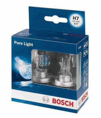 Лампа накалу H7 12V 55W PX26d PURE LIGHT (компл) (вир-во Bosch) - фото 