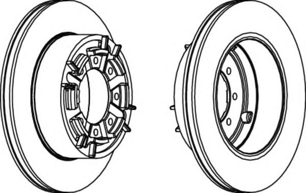 Тормозной диск (FERODO) - фото 