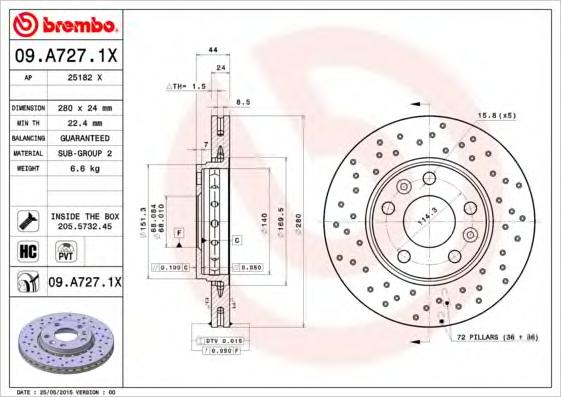 Гальмівні диски (BREMBO) - фото 