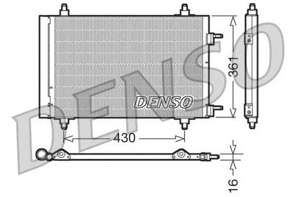 Радіатор кондиціонера (DENSO) DCN07019 - фото 