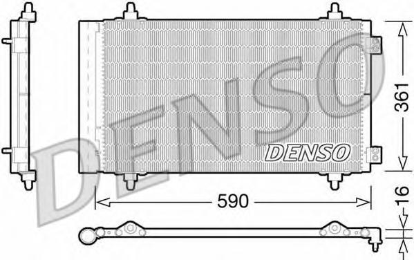 Радіатор кондиціонера (ви-во DENSO) DCN21018 - фото 