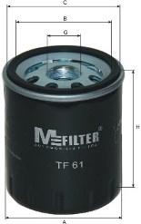 Фильтр масляный (MFILTER) TF61 - фото 