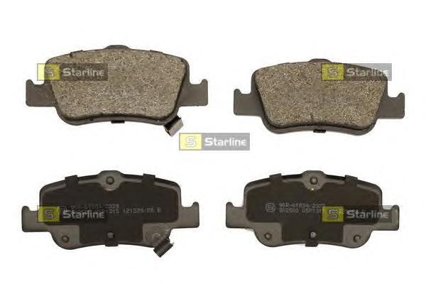 Колодки тормозные задние (дисковые) комплект (Starline) BDS481 - фото 