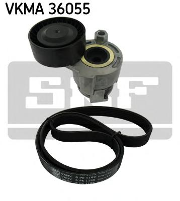 Поликлиновой ремінний комплект (Ви-во SKF) VKMA 36055 - фото 