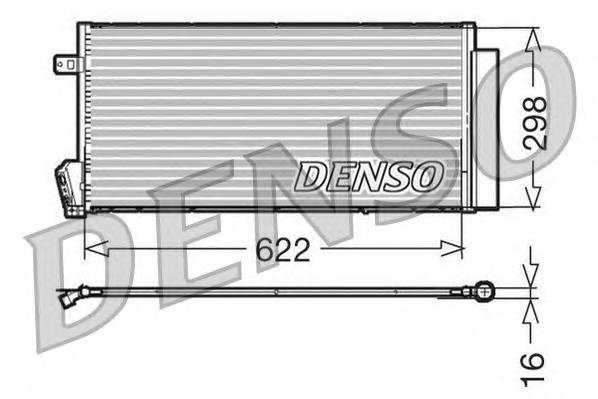 Радіатор кондиціонера (DENSO) - фото 