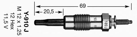 Свічка розжарювання D-Power3 (вир-во NGK) - фото 